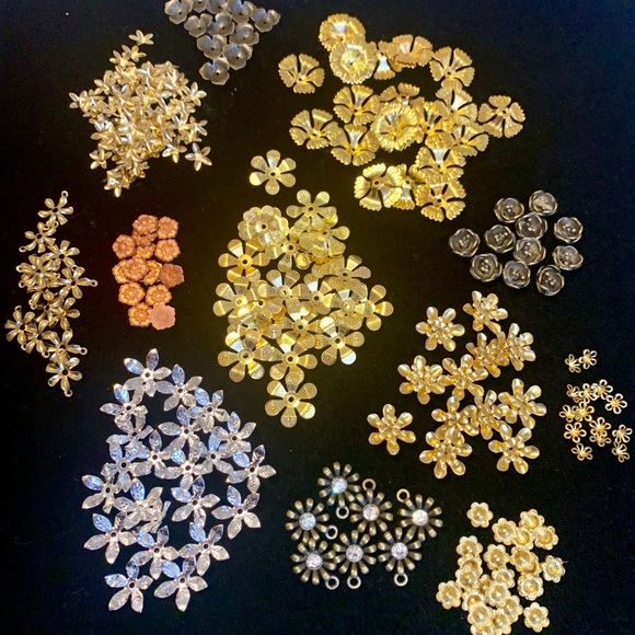 Other - Lot of flower embellishments findings crafts
